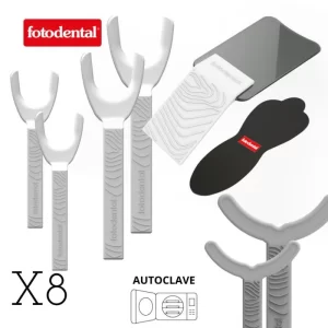 KIT BASICO 8 PIEZAS CON ESPEJO DE RODIO FOTODENTAL